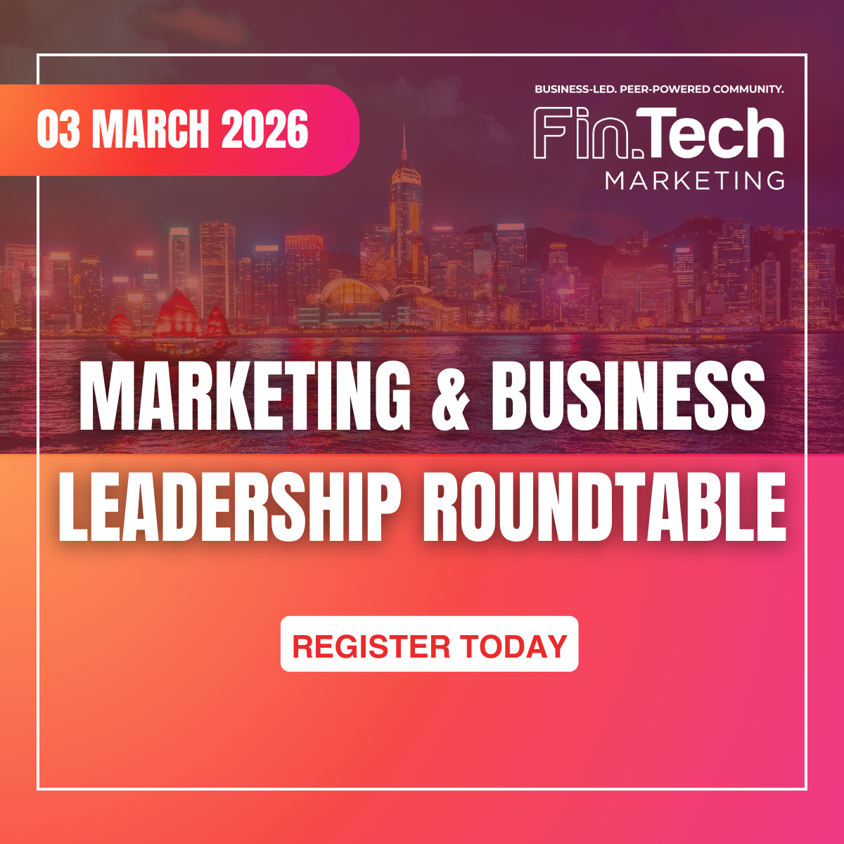 Marketing and Business Leadership Roundtable in Hong Kong