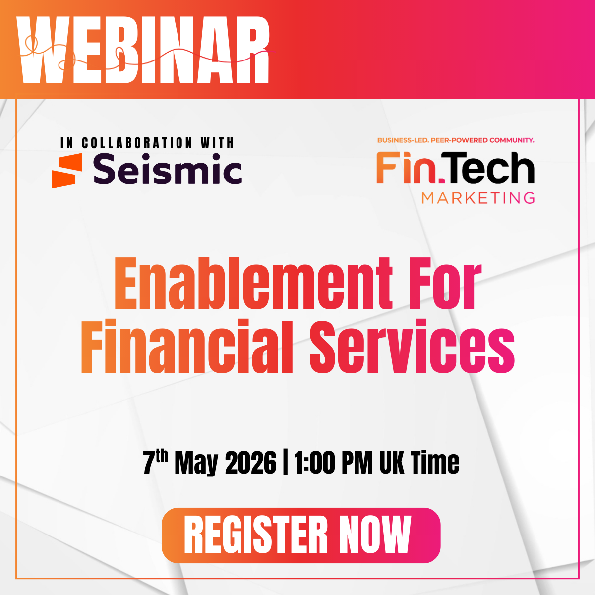 Enablement For Financial Services