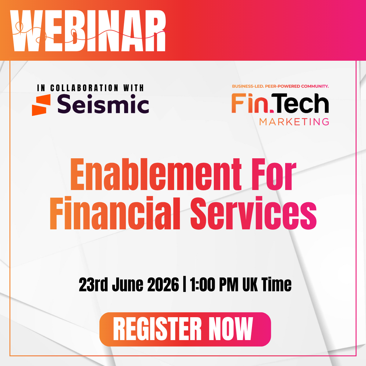 Enablement For Financial Services