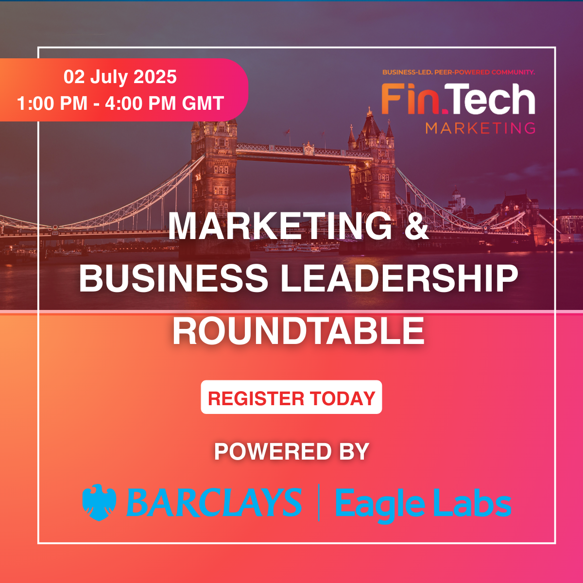 Marketing and Business Leadership Roundtable and Summer Drinks